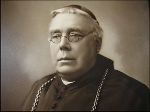John Cuthbert Hedley, 
       Bishop of Newport (now Cardiff)), founder of the Ampleforth Journal, 1837-1915. Ampleforth 1850-53, Habit 1854, Priest 1862, Bishop 1873